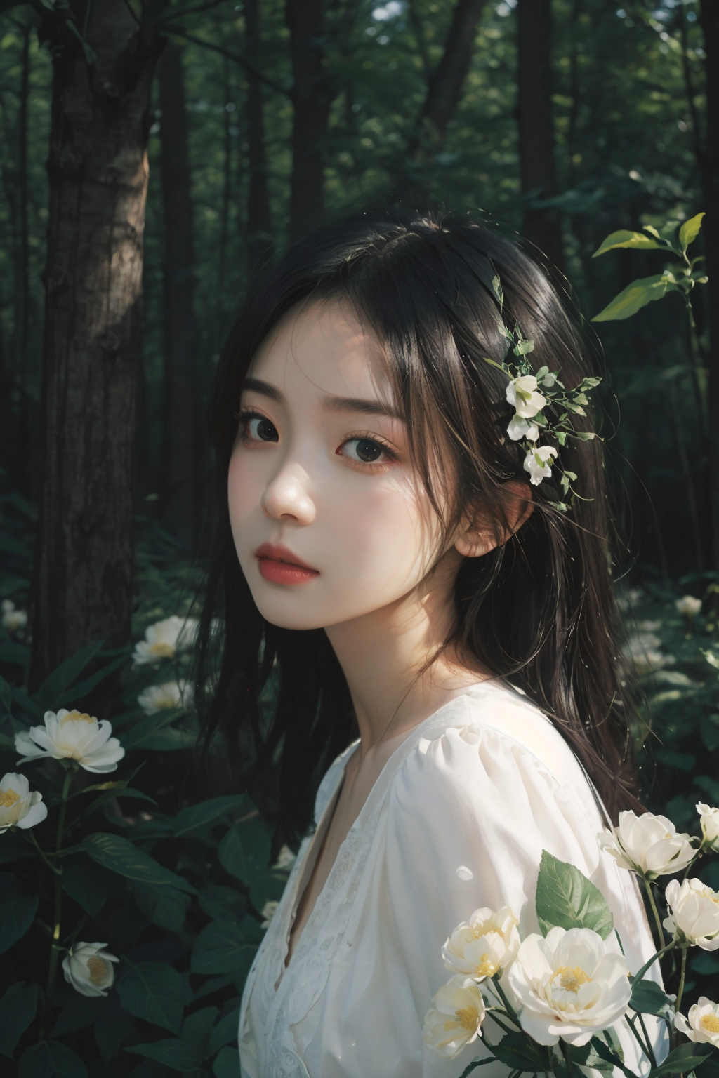 4293756498-2966171596-best quality,Highest quality,Perfect artwork,8K,_girl,and flowers,forest background,front half,Michael Page,speckled,dreamy port.png